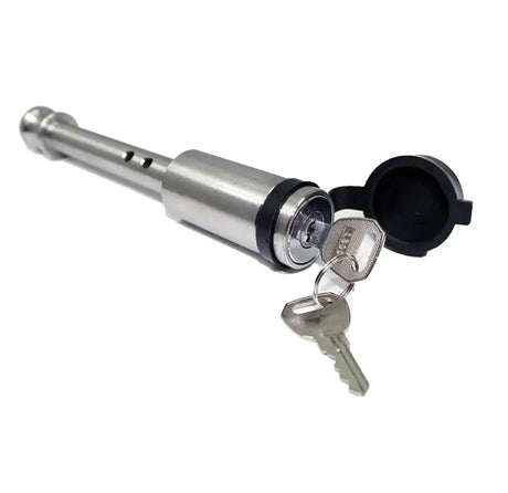 BPLP2 Bulletproof Set Of (2) 5/8' Locking Pins with keys for securing trailers and hitches, showcasing ultimate durability and strength.