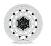 White multi-spoke BR004 Wheel Pros 17X8 with black lug nuts and cap
