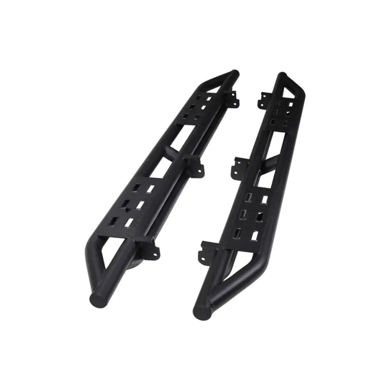 Black metal truck side steps for BR012T Trailfx Bronco 2Dr Rocker Protection Step