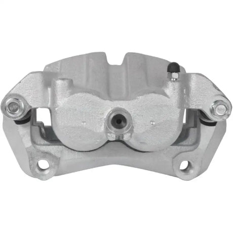 Silver car brake caliper OE replacement with installation hardware for easy fitment
