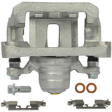 Silver brake caliper OE replacement with installation hardware for easy install