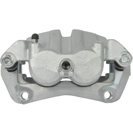 Silver brake caliper OE replacement with installation hardware for easy fitment