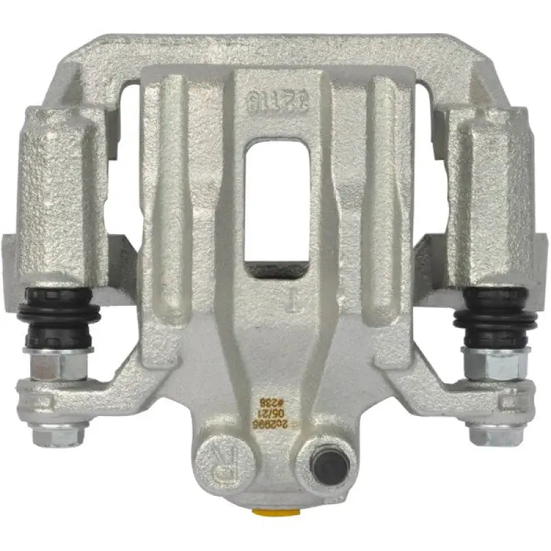 Silver brake caliper OE replacement with installation hardware for easy fitting