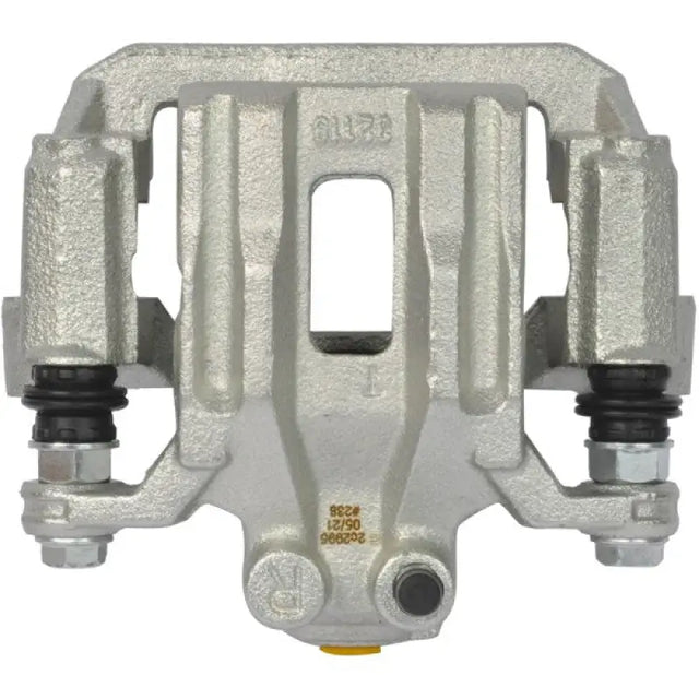 Silver brake caliper OE replacement with installation hardware for easy fitting