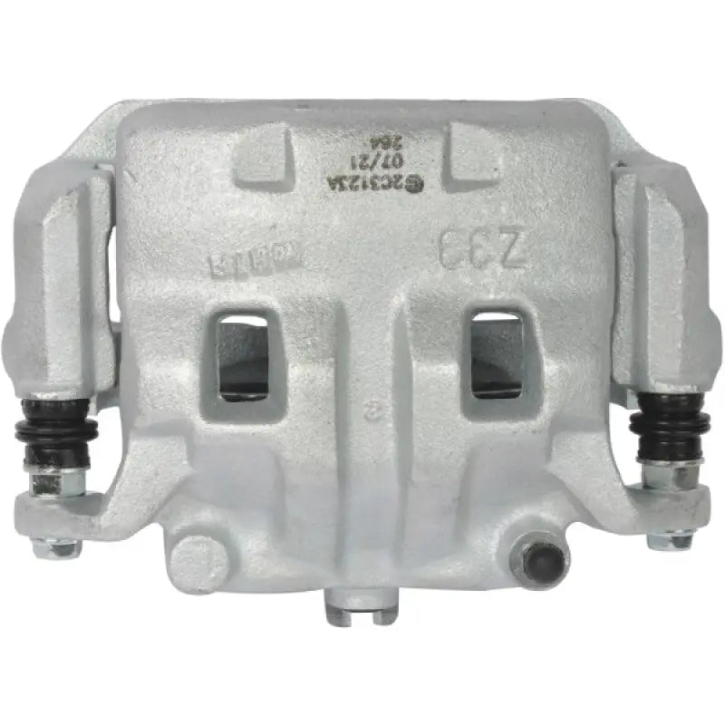 Silver brake caliper OE replacement with installation hardware for easy fitting
