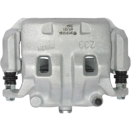 Silver brake caliper OE replacement with installation hardware for easy fitting