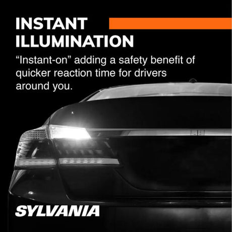 LED brake light bulb showing car tail light for better visibility