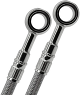 Braided stainless steel brake lines with banjo fittings for Line Sil Yam brake lines
