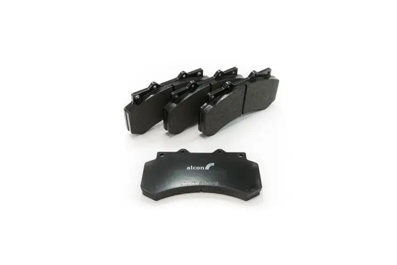 Black semi-metallic brake pads for Alcon BKF1551K61 brake kit replacement set of 4