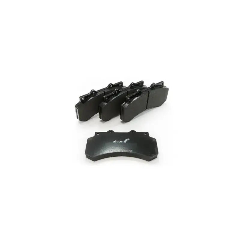 Black semi-metallic brake pads for Alcon BKF1551K61 brake kit replacement set of 4