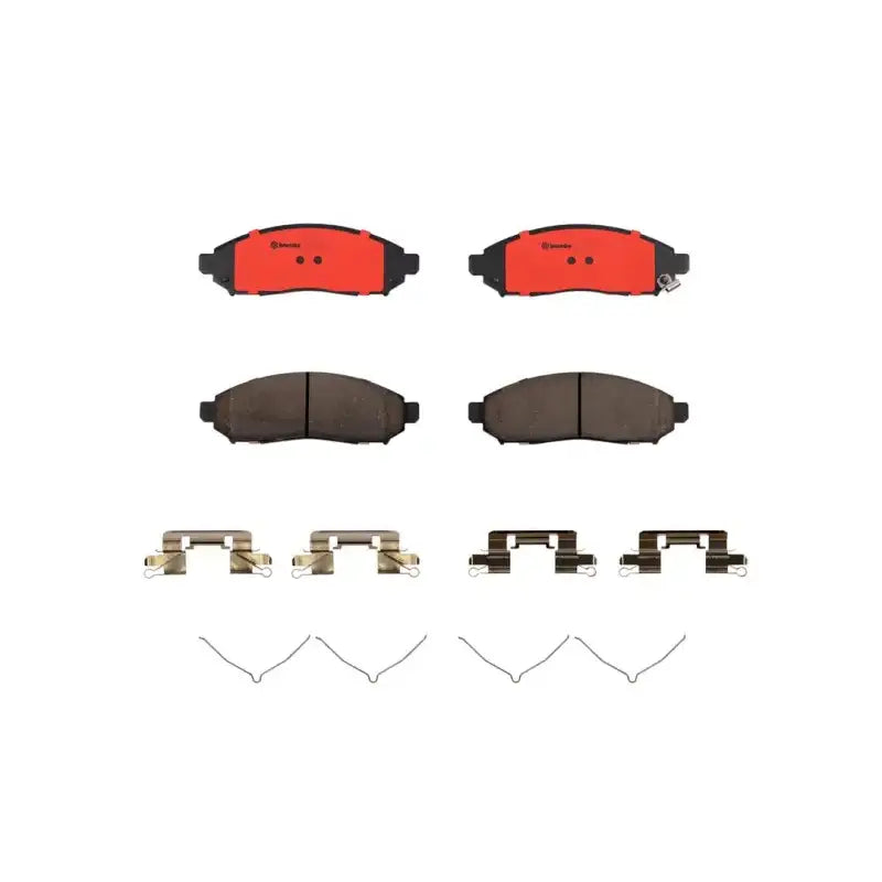 Brake Pad FMSI Number D1094-8200; Ceramic; Set Of 4; With Hardware - Truck & Automotive