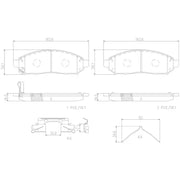 Brake Pad FMSI Number D1094-8200; Ceramic; Set Of 4; With Hardware - Truck & Automotive