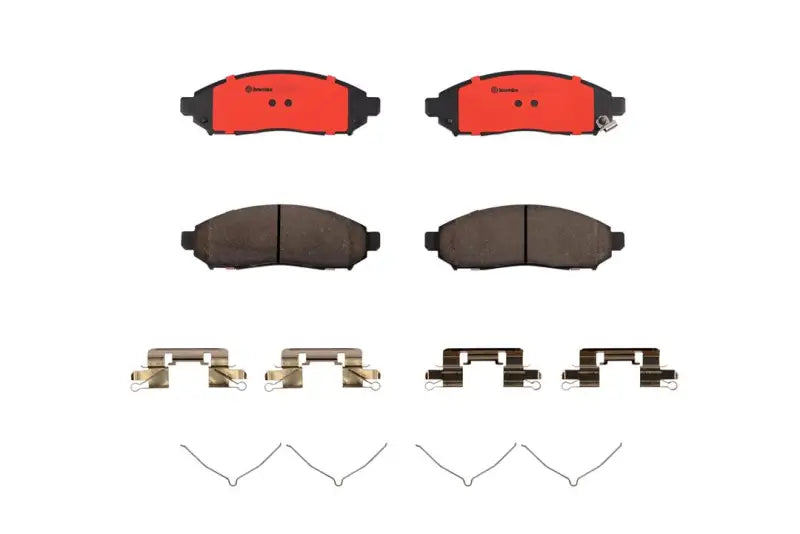 Brake Pad FMSI Number D1094-8200; Ceramic; Set Of 4; With Hardware - Truck & Automotive