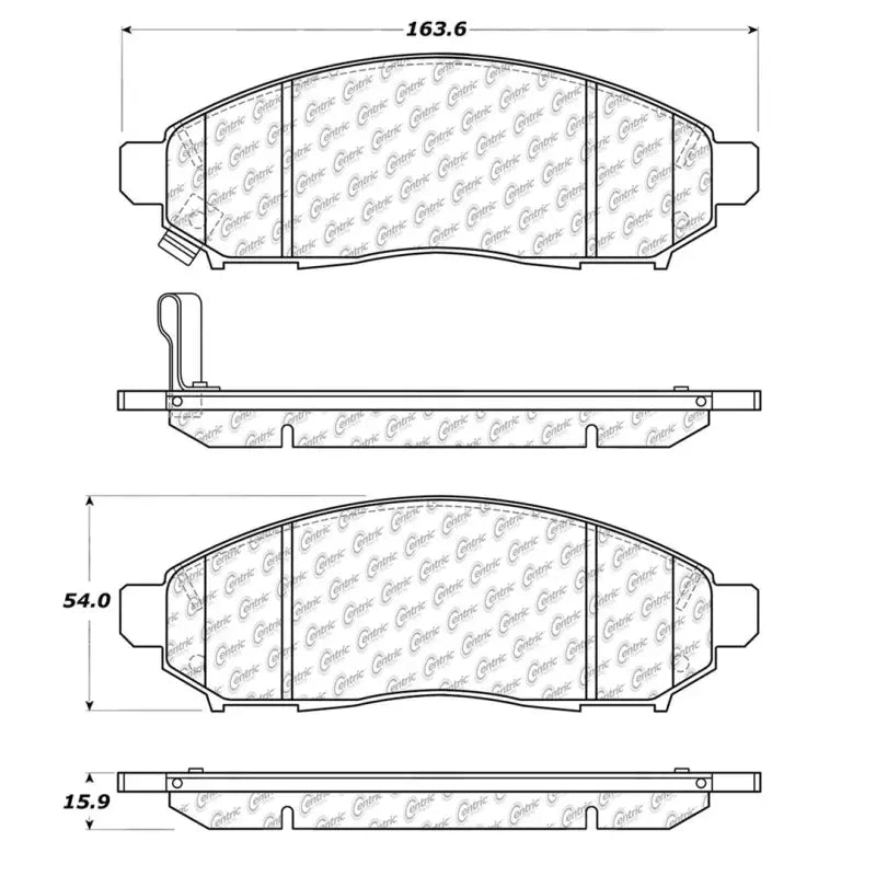 Brake Pad FMSI Number D1094; Set Of 4 - Truck & Automotive