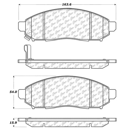 Brake Pad FMSI Number D1094; Set Of 4 - Truck & Automotive
