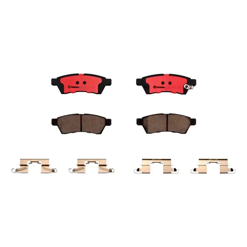 Brake Pad FMSI Number D1100-8206; Ceramic; Set Of 4; With Hardware - Truck & Automotive