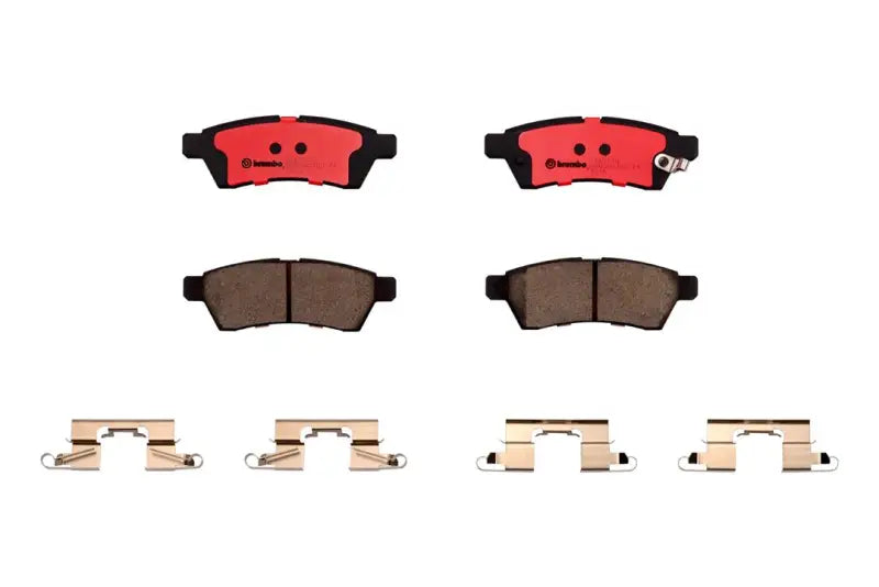 Brake Pad FMSI Number D1100-8206; Ceramic; Set Of 4; With Hardware - Truck & Automotive