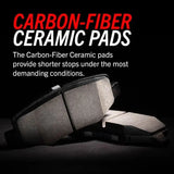 Brake Pad FMSI Number D1100; Carbon-Fiber Ceramic Pads; Set Of 4; With Premium Stainless Steel Hardware - Truck &