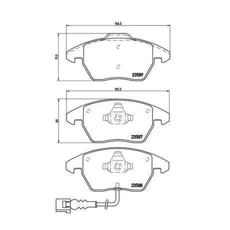 Brake Pad FMSI Number D1107-8760/ D1107-8212; Low-Metallic; Set Of 4 - RV and Auto Parts