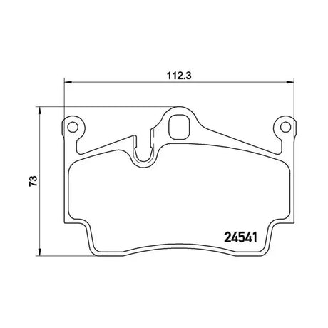 Brake Pad FMSI Number D1134-8245; Low-Metallic; Set Of 4 - RV and Auto Parts