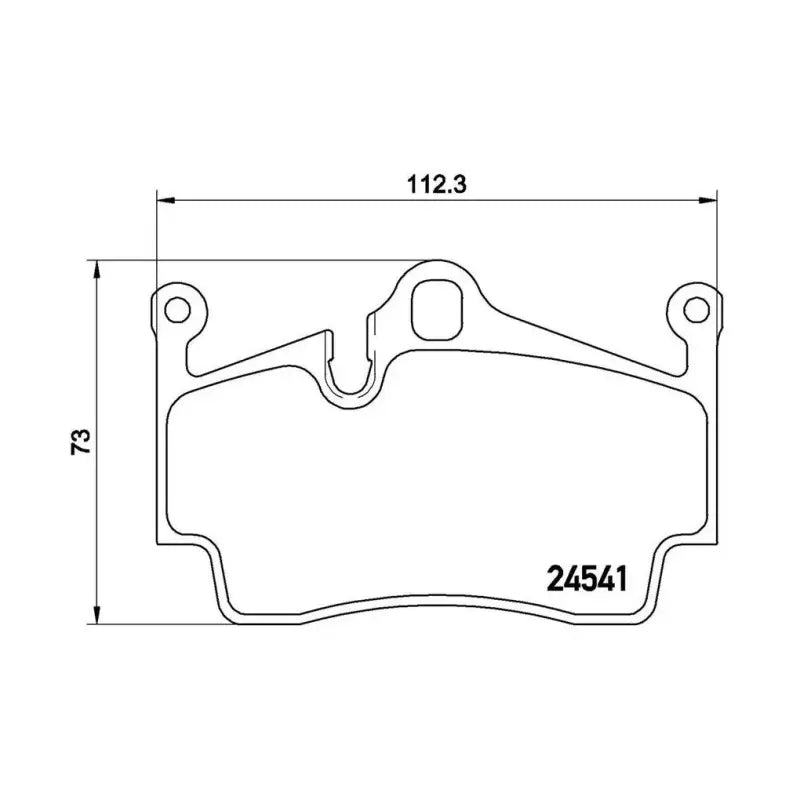 Brake Pad FMSI Number D1134-8245; Low-Metallic; Set Of 4 - RV and Auto Parts