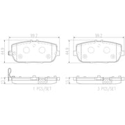 Brake Pad FMSI Number D1180-8296; Ceramic; Set Of 4 - RV and Auto Parts