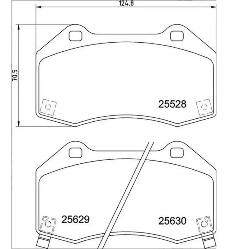 Brake Pad FMSI Number D1379-9074; Low-Metallic; Set Of 4 - RV and Auto Parts