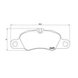 Brake Pad FMSI Number D1389-8498; Low-Metallic; Set Of 4 - RV and Auto Parts