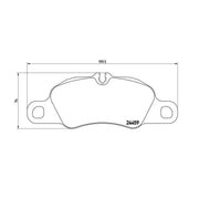 Brake Pad FMSI Number D1389-8498; Low-Metallic; Set Of 4 - RV and Auto Parts