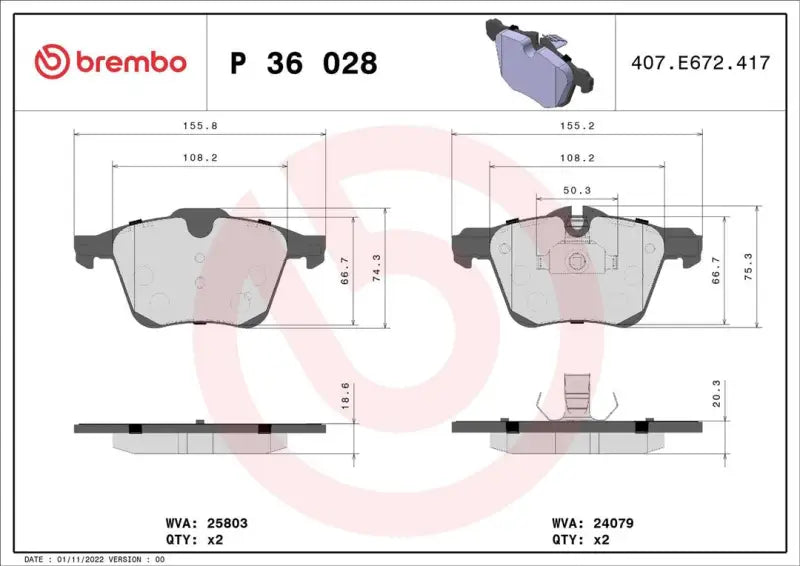 Brake Pad FMSI Number D1472-8858; Low-Metallic; Set Of 4 - Truck & Automotive