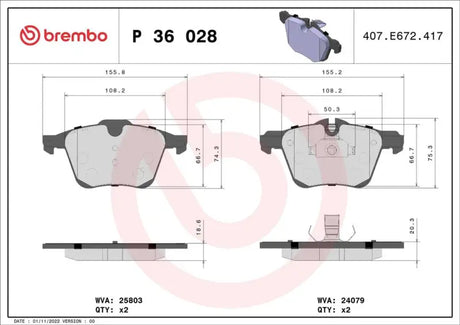 Brake Pad FMSI Number D1472-8858; Low-Metallic; Set Of 4 - Truck & Automotive