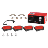 Brake Pad FMSI Number D1547-8755; Ceramic; Set Of 4; With Hardware/ Brake Caliper Screws - RV and Auto Parts