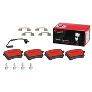 Brake Pad FMSI Number D1547-8755; Ceramic; Set Of 4; With Hardware/ Brake Caliper Screws - RV and Auto Parts