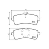 Brake Pad FMSI Number D1681-8911; Low-Metallic; Set Of 4; With Hardware/ Brake Caliper Screws - RV and Auto Parts