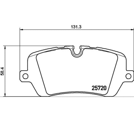 Brake Pad FMSI Number D1692-8919; Low-Metallic; Set Of 4 - Truck & Automotive