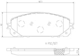 Brake Pad FMSI Number D1709-8932; Ceramic; Set Of 4; With Hardware - RV and Auto Parts