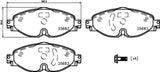 Brake Pad FMSI Number D1760-8989; Ceramic; Set Of 4; With Brake Caliper Screws - RV and Auto Parts