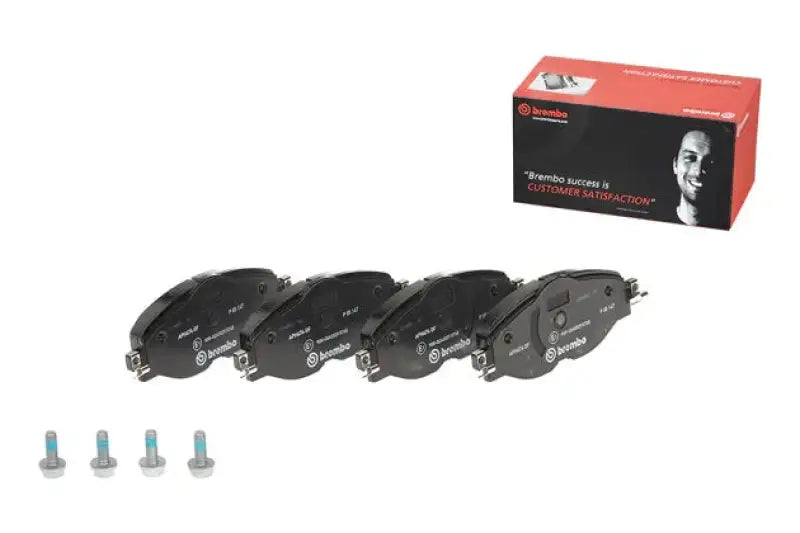 Brake Pad FMSI Number D1760-8989; Low-Metallic; Set Of 4; With Brake Caliper Screws - RV and Auto Parts