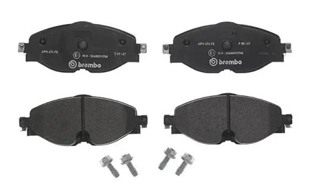 Brake Pad FMSI Number D1760-8989; Low-Metallic; Set Of 4; With Brake Caliper Screws - RV and Auto Parts