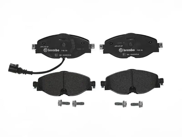 Brake Pad FMSI Number D1760-8989; Low-Metallic; Set Of 4; With Brake Caliper Screws - RV and Auto Parts