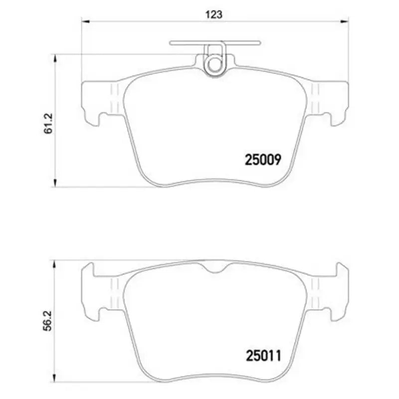 Brake Pad FMSI Number D1761-8996; Low-Metallic; Set Of 4 - RV and Auto Parts