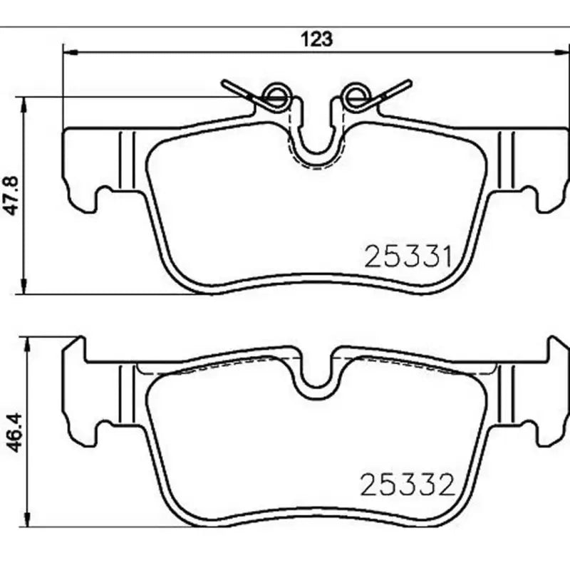 Brake Pad FMSI Number D1762-8993; Low-Metallic; Set Of 4 - Truck & Automotive