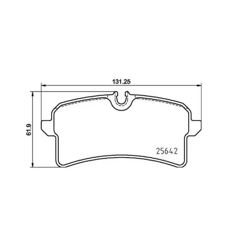Brake Pad FMSI Number D1780-9009; Low-Metallic; Set Of 4 - RV and Auto Parts