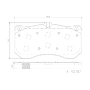 Brake Pad FMSI Number D1781-9010; Ceramic; Set Of 4; With Hardware - RV and Auto Parts