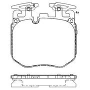Brake Pad FMSI Number D1868-9098; Low-Metallic; Set Of 4 - Truck & Automotive