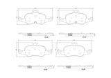 Brake Pad FMSI Number D1876-9104; Ceramic; Set Of 4 - RV and Auto Parts