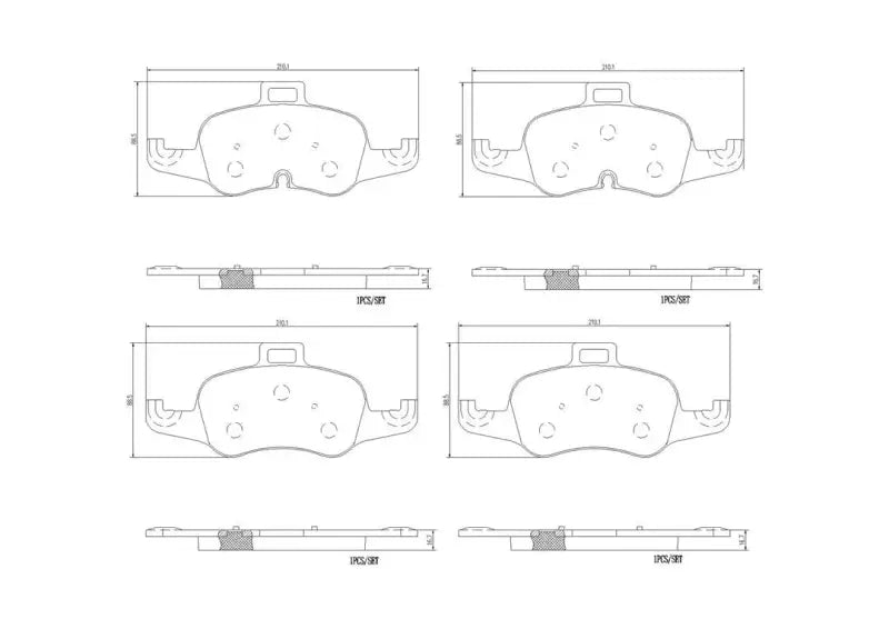 Brake Pad FMSI Number D1876-9104; Ceramic; Set Of 4 - RV and Auto Parts