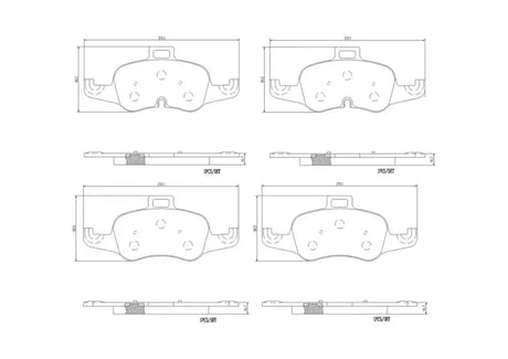 Brake Pad FMSI Number D1876-9104; Ceramic; Set Of 4 - RV and Auto Parts