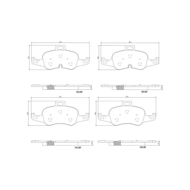 Brake Pad FMSI Number D1876-9104; Ceramic; Set Of 4 - RV and Auto Parts