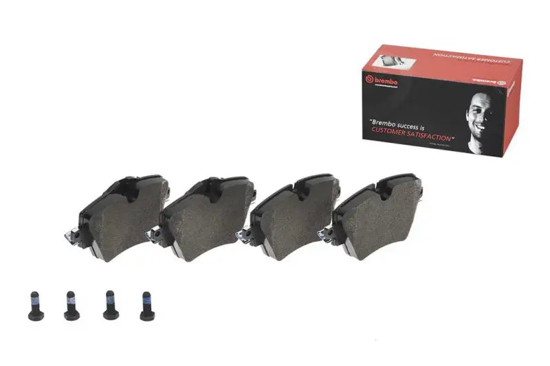Brake Pad FMSI Number D1892-9120; Low-Metallic; Set Of 4; With Caliper Screws - Truck & Automotive